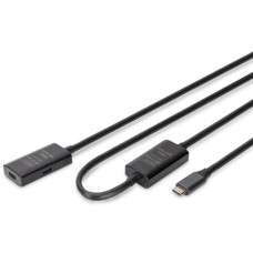 Дата кабель USB-С M/F 5.0m USB3.2 Gen1 Active 5G Digitus (DA-73108)