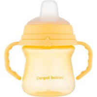Поїльник-непроливайка Canpol babies з силіконовим носиком FirstCup 150 мл Жовта (56/614_yel)