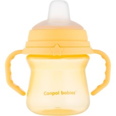 Поїльник-непроливайка Canpol babies з силіконовим носиком FirstCup 150 мл Жовта (56/614_yel)