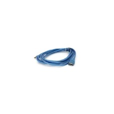 Дата кабель USB 2.0 AM/AF 3.0m ferrite transparent blue Voltronic (YT-AM/AF-3.0TBL)