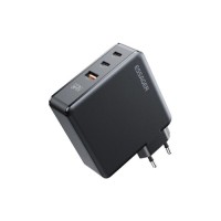 Зарядний пристрій Essager 2xUSB-C + 1xUSB 140W GaN (ECT2CA-ZCB01-Z)