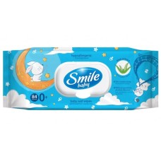 Дитячі вологі серветки Smile baby Екстракт алое з клапаном 84 шт (42107450)