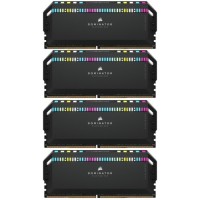 Модуль пам'яті для комп'ютера DDR5 64GB (4x16GB) 6200 MHz Dominator Platinum RGB Black Corsair (CMT64GX5M4B6200C32)