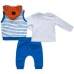 Набір дитячого одягу Tongs з жилетом (2824-80B-blue)