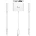 Перехідник USB-C M to HDMI F + USB-C F PD100W white J5create (JCA152-N)