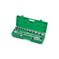 Набір інструментів Toptul з тріскачкою 3/4" 17шт. (6-гр.) (GCAI1701)
