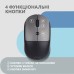 Мишка 2E MF218 Silent Wireless/Bluetooth Black/Grey (2E-MF218WBG)