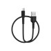 Дата кабель USB 2.0 AM to Micro 5P 1.0m 2A PVC BX16 black BOROFONE (6957531099499)