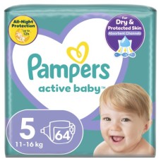 Підгузки Pampers Active Baby Junior Размер 5 (11-16 кг) 64 шт (8001090949974)