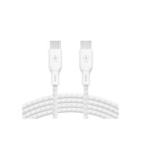 Дата кабель USB-C to USB-C 2.0m 100W white Belkin (CAB014BT2MWH)