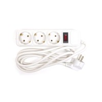 Мережевий фільтр живлення PowerPlant 1.8 м, 3 розетки, 3x1.5мм2 (PPSA10M18S3B)