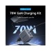 Зарядний пристрій Vention 2xUSB-C PD70W + 1xUSB QC3.0 22.5W GaN + cable USB-C to USB-C 1.0m black gray (TZ-FEXH0-EU)