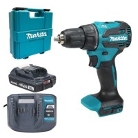 Шуруповерт Makita DDF490WV, 18V, АКБ 1x2Ah, 27·65Нм, 0-500·0-1900об/хв, кейс, 1.4кг (DDF490WV)