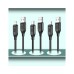 Дата кабель USB 2.0 AM to Lightning 1.0m braided black XO (NB235_L_Black)