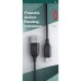 Дата кабель USB 2.0 AM to Lightning 1.0m braided black XO (NB235_L_Black)