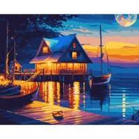 Картина по номерам Santi Уїк-енд на озері 40*50 см (954515)