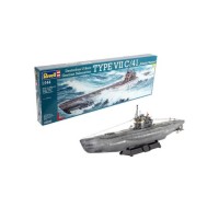 Збірна модель Revell Підводний човен Type VII C/41 рівень 4 масштаб 1:144 (RVL-05100)