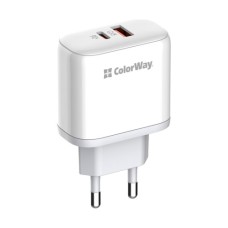 Зарядний пристрій ColorWay GaN Mini 25W PD Port PPS USB-C white (CW-CHS052PD-WT)