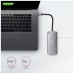 Концентратор AXAGON USB-C to 2xUSB-A + HDMI + RJ45 + SATA M.2 + PD 100W 0.18m grey (HMC-6M2)