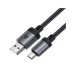 Дата кабель USB 2.0 AM to USB-C 1.2m 3.0A 18W aluminum alloy Black Acefast (6974316283782)