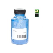 Тонер HP CLJ Pro M454dn/479dw, HP 415A chip 60г Cyan АНК (50000265)