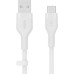 Дата кабель USB 2.0 AM to Type-C 1.0m White Belkin (CAB008BT1MWH)