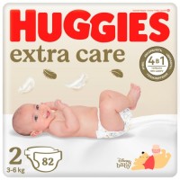Підгузки Huggies Extra Care 2 (3-6 кг), 82 шт (5029053578088)