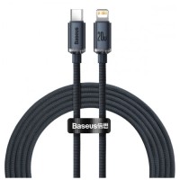 Дата кабель USB-C to Lightning 2.0m 20W Crystal Shine Series black Baseus (CAJY000301)
