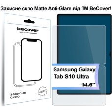 Скло захисне BeCover Matte Anti-Glare Samsung Galaxy Tab S10 Ultra (SM-X920/SM-X926) 14.6" (713445)