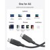 Дата кабель USB-C to USB-C 0.9m 240W 20Gbps 4K Video bio-nylon black Anker (A80N1H11)