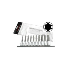 Набір торцевих головок Toptul з насадкою 1/2" RIBE M5-M16 10шт. довгі (GAAG1003)