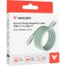 Дата кабель USB-C to USB-C 1.2m Magnetic 100W green Verbatim (31855)