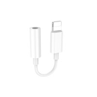 Перехідник Lightning to 3.5mm F white BOROFONE (6941991111143)