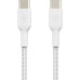 Дата кабель USB-C to USB-C 2.0m 60W White Belkin (CAB004BT2MWH)