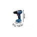 Шуруповерт Bosch Professional GSR 18V-65 18В 3163Нм 0-5500-2100обхв 1.06кг (0.601.9N3.200)