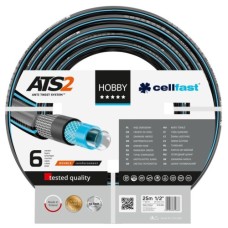 Шланг для поливу Cellfast HOBBY ATS, 1/2", 25м, 6 шарів, до 30 Бар, -20…+60°C (16-200)