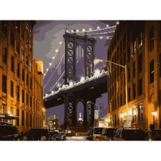 Картина по номерам Santi Брукленський міст 30х40 см LED під (956445)