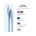 Дата кабель USB-C to USB-C 1.0m USB2.0 100W (20V/5A) Light Blue Silicone Vention (TAWSF)