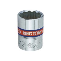 Головка торцева KING TONY 1/4" 7/16" 12PT CHROME (233014S)