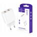 Зарядний пристрій Denmen 2xUSB 2.4A white (DM-DC05-WH)