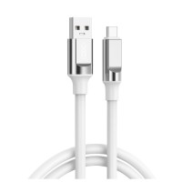 Дата кабель USB 2.0 AM to USB-C 1.0m 6A silicone white XO (NB251_C_White)