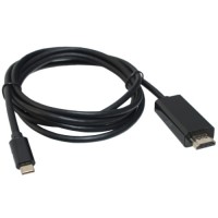 Кабель мультимедійний USB-C to HDMI M 1.8m black Patron (CAB-PN-TYPC-HDMI-1.8)