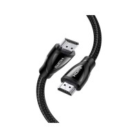 Кабель мультимедійний HDMI M to HDMI M 5.0m braided HD140 black Ugreen (80405)