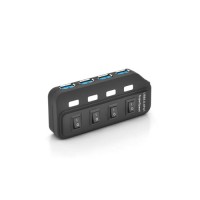 Концентратор Voltronic USB 3.0 to 4xUSB 0.6m with switches (YT-3H4S/2TB)