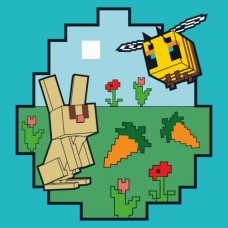 Картина по номерам Santi Майнкрафт Кролик та бджілка 25х2 (955468)