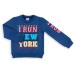 Набір дитячого одягу Breeze "I RUN NEW YORK" (8278-92B-gray)