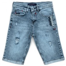 Шорти A-Yugi джинсові з потертостями (5261-158B-blue)