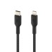 Дата кабель USB 2.0 AM to Lightning 1.0m braided black Belkin (CAA004BT1MBK)