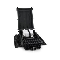 Муфта оптична Merlion 2 вводи, до 4-х касет, до 96 зварок, матеріал ABS (ML-OP-F205)