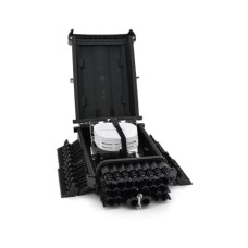 Муфта оптична Merlion 2 вводи, до 4-х касет, до 96 зварок, матеріал ABS (ML-OP-F205)